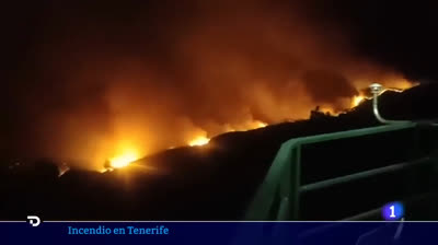 Incendio forestal en Arafo y Candelaria en Tenerife