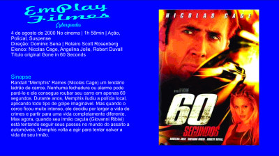 60 Segundos (2000) # Ação.crime ‧ # Nicolas Cage, Angelina Jolie