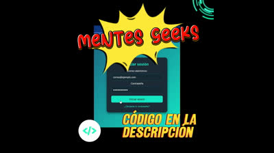 Formulario de login con HTML y CSS - Diseño moderno y animado