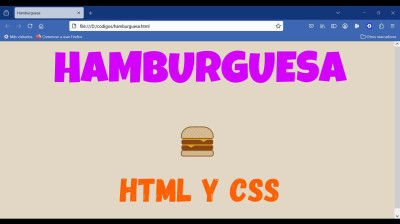 Cómo hacer una hamburguesa en HTML y CSS - Web development